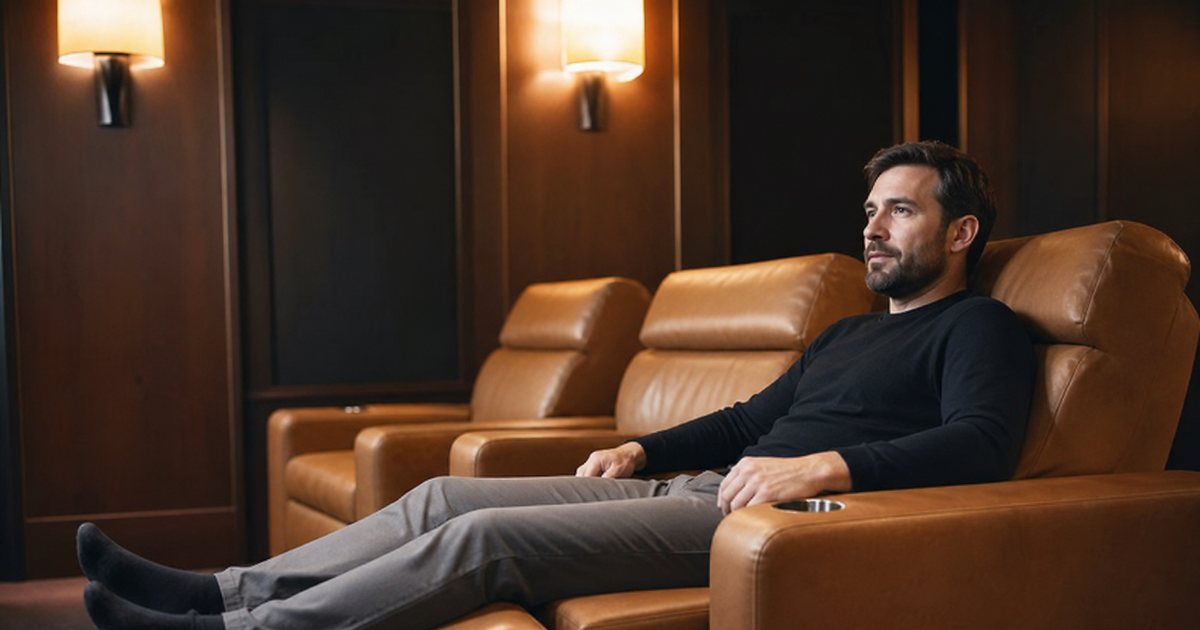 What should a tall viewer look for in luxury home theater seat dimensions?